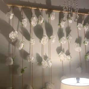 Boho hanging flower wall decor